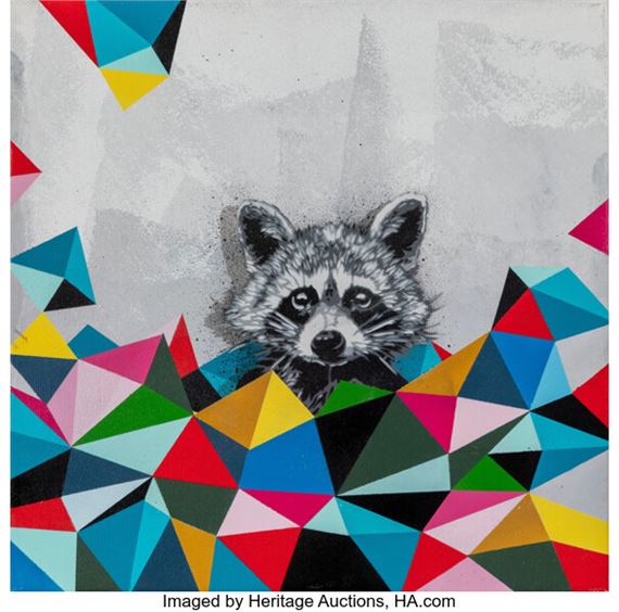 Hama Woods | Raccoon in Deep (2020) | MutualArt