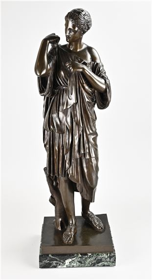 Statue Jésus Christ Signée Albert-Dominique Roze - F. Barbedienne - Bronze - France