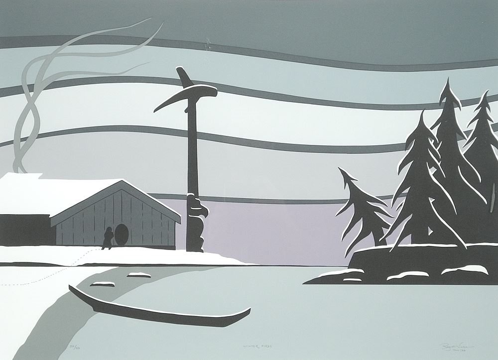 Roy Henry Vickers | Winter Fires | MutualArt