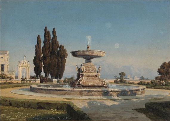 Thorald Laessøe | View from the garden of Villa Albani, Rome (18 ...