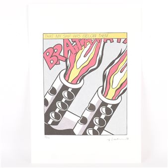 OPENED FIRE - Roy Lichtenstein