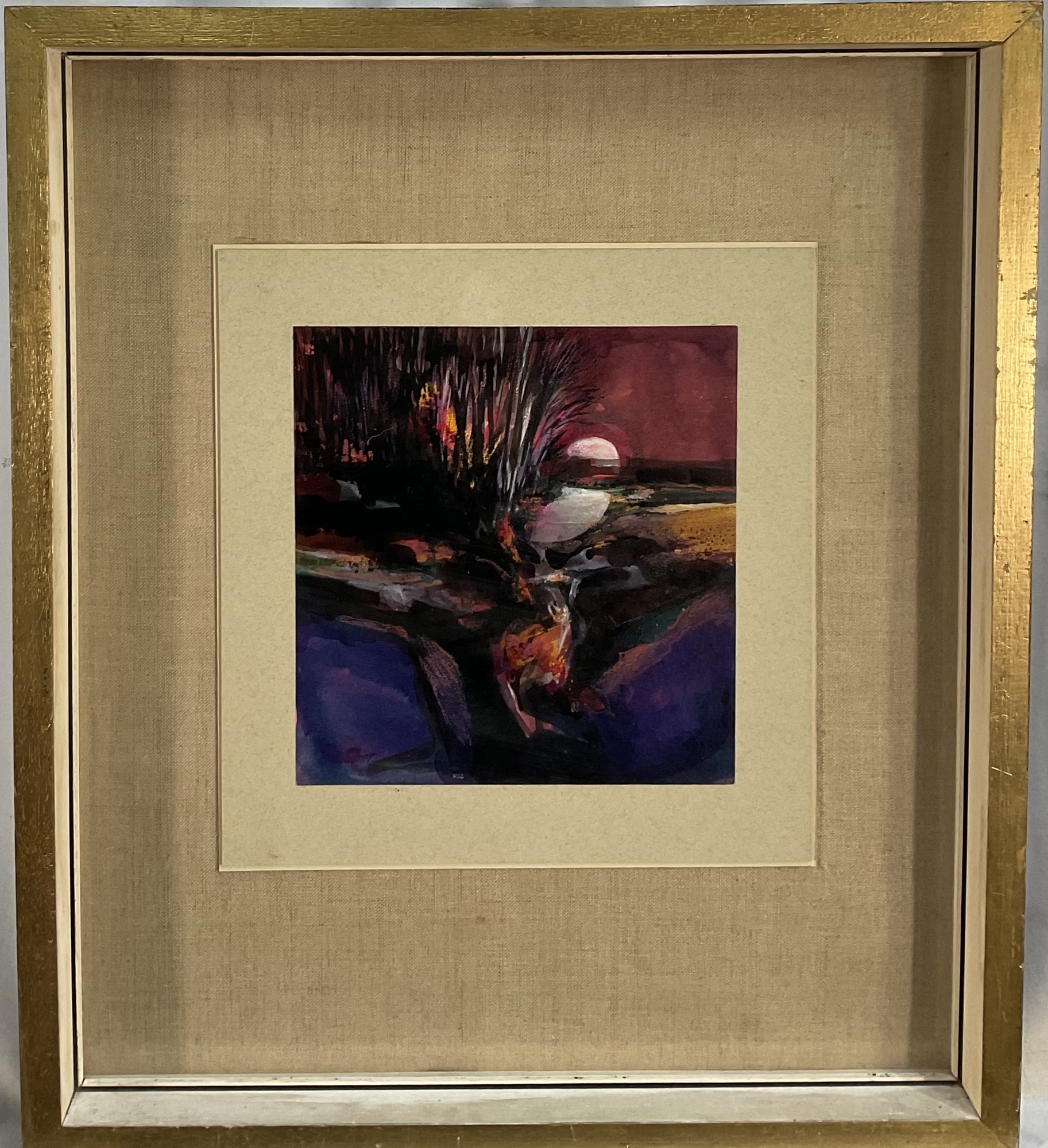 Eric Auld | Red Sky Full Moon Rising | MutualArt