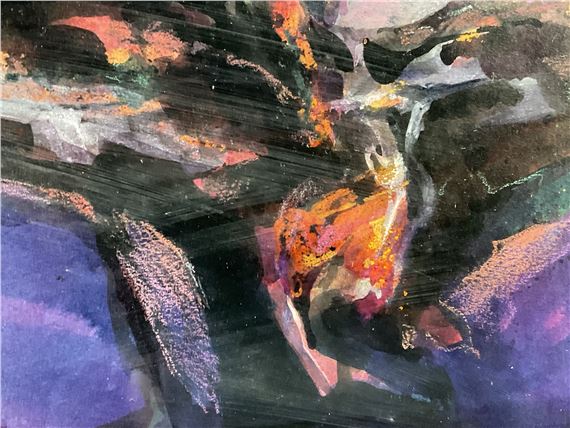 Eric Auld | Red Sky Full Moon Rising | MutualArt