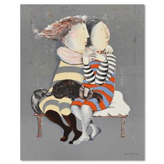 Sister With Cat - Graciela Rodo-Boulanger