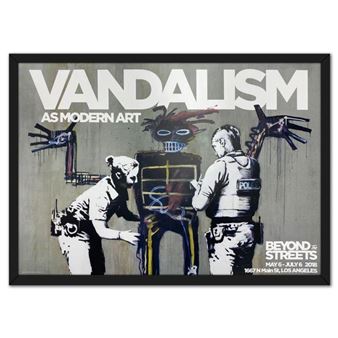 Vandalism as Modern Art - Beyond the Streets Framed Poster - Banksy