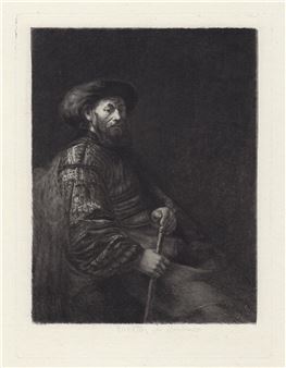 Portrait of a Jew Merchant - Rembrandt van Rijn