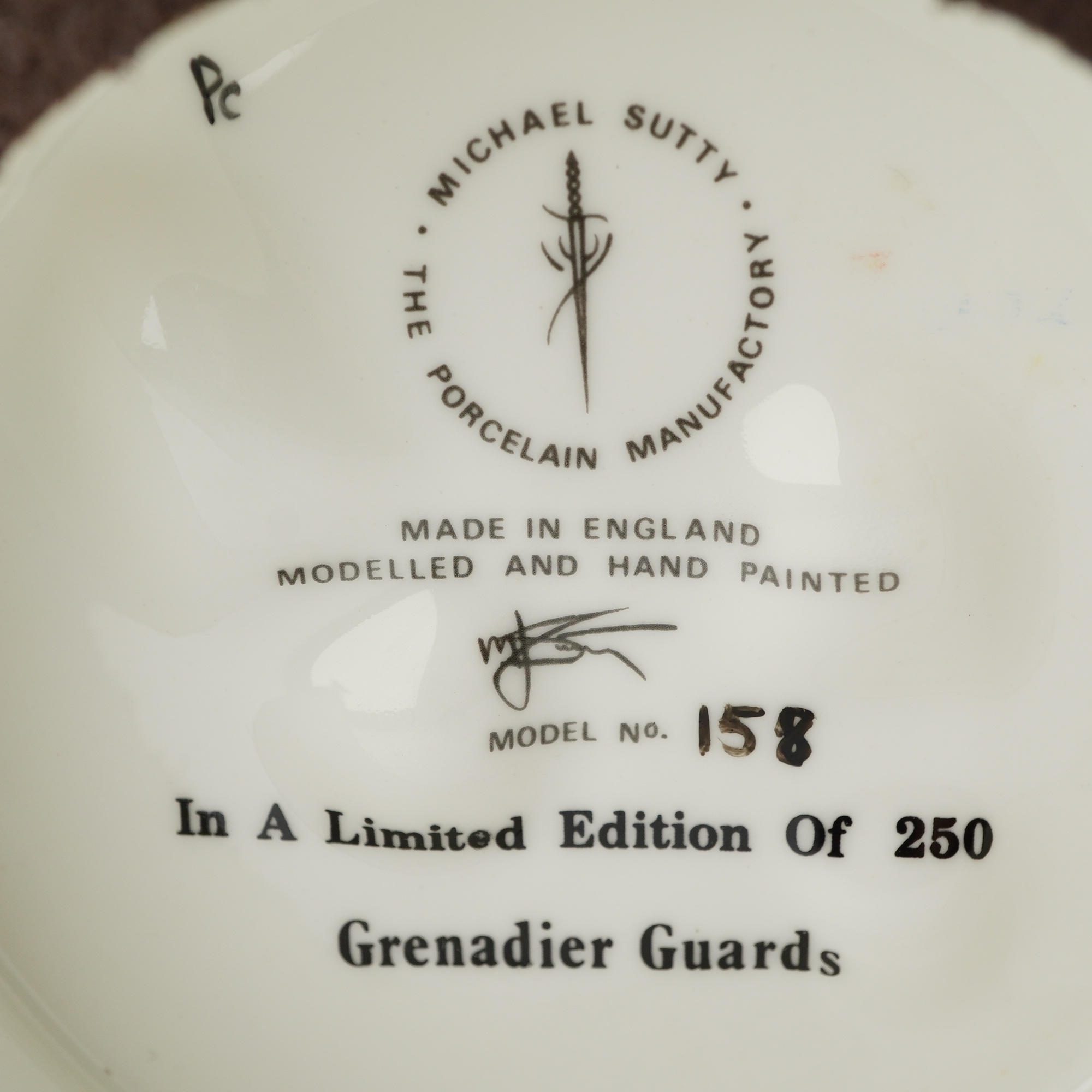 Michael Sutty | Michael Sutty Porcelain Sculpture, Grenadier Guards ...