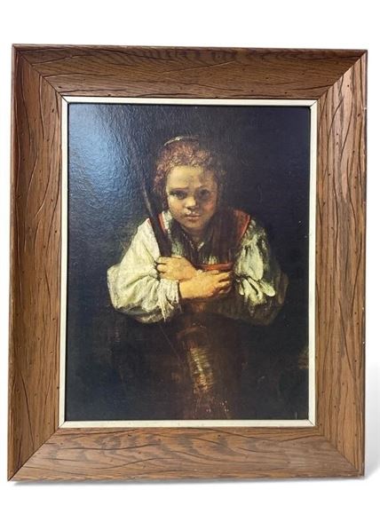 Rembrandt a girl with a broom - Rembrandt van Rijn
