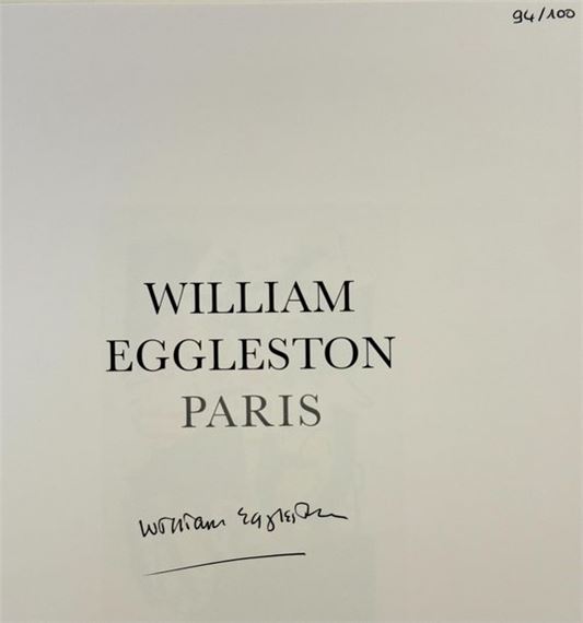アート・デザイン・音楽 WILLIAM EGGLESTON PARIS William Eggleston