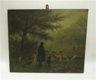 Shepherd and his sheep