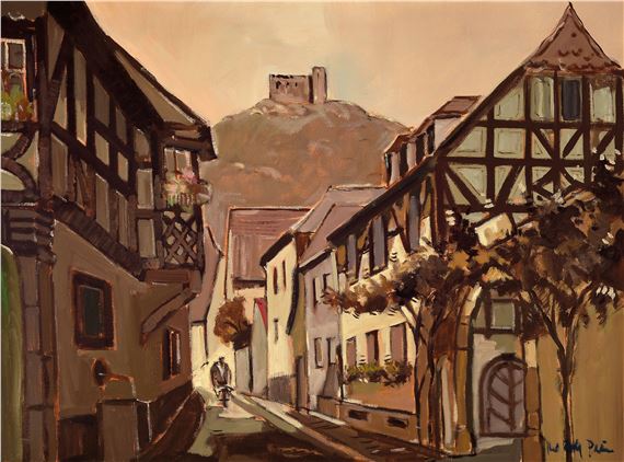 Hans Rolf Peter | view through Hambach to the castle | MutualArt