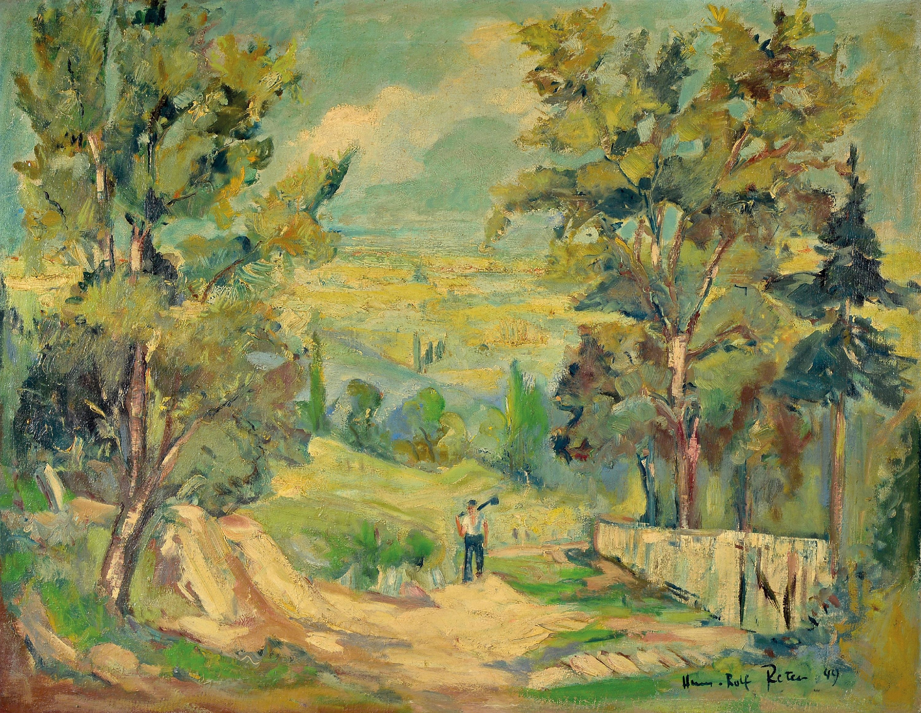 Hans Rolf Peter | View ofthe Rhine Plain (1949) | MutualArt