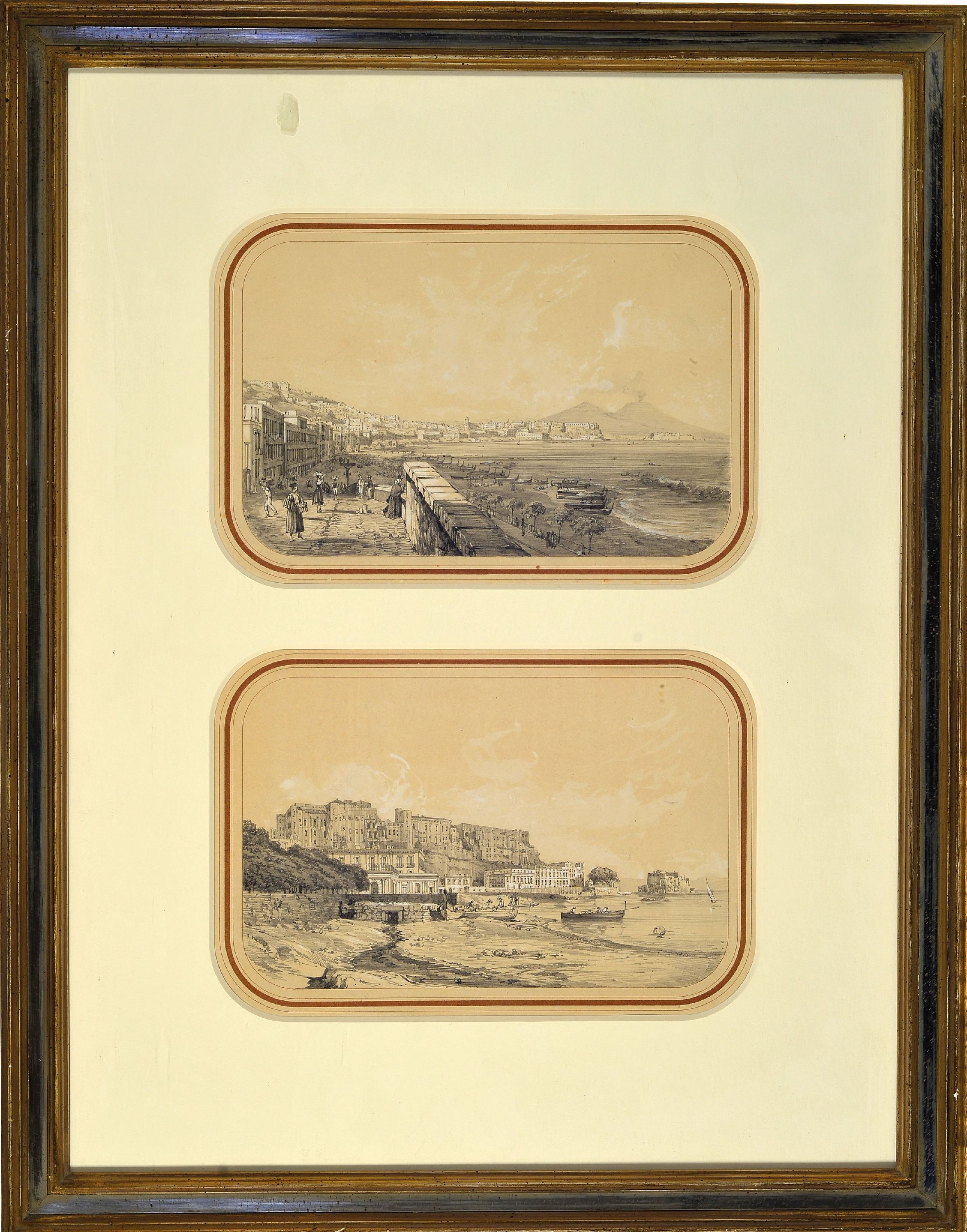 M. Mauton | Naples 1857, The Chiatamone in Naples 1856 (1856 - 1857 ...
