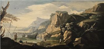 Paesaggio marino - Salvator Rosa