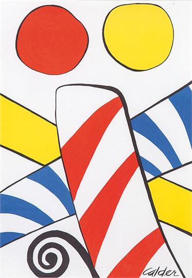 Alexander Calder | Candy Cane (1975) | MutualArt