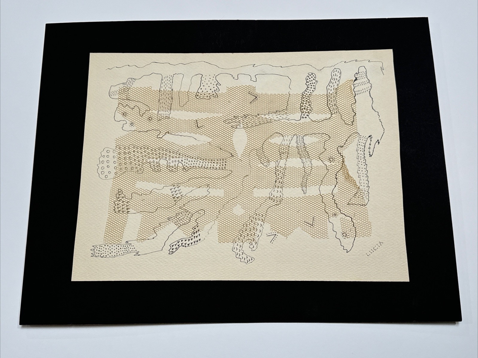Lucia Stern | LUCIA STERN DRAWING MID CENTURY MODERN ABSTRACT EXHIBITED ...