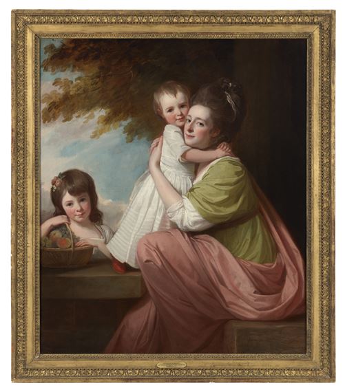George Romney | Portrait of Dorothy Stables (1753-1832), seated, with ...