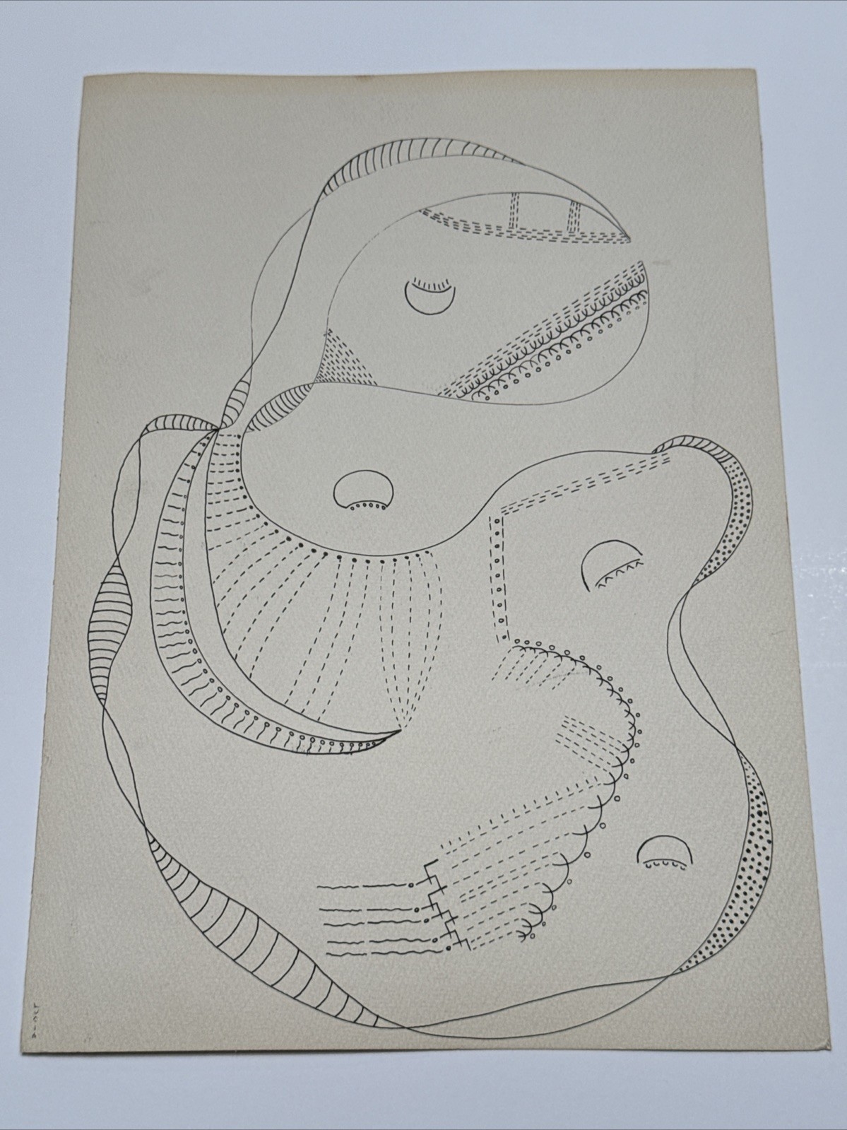 Lucia Stern | LUCIA STERN DRAWING MID CENTURY MODERN ABSTRACT ...