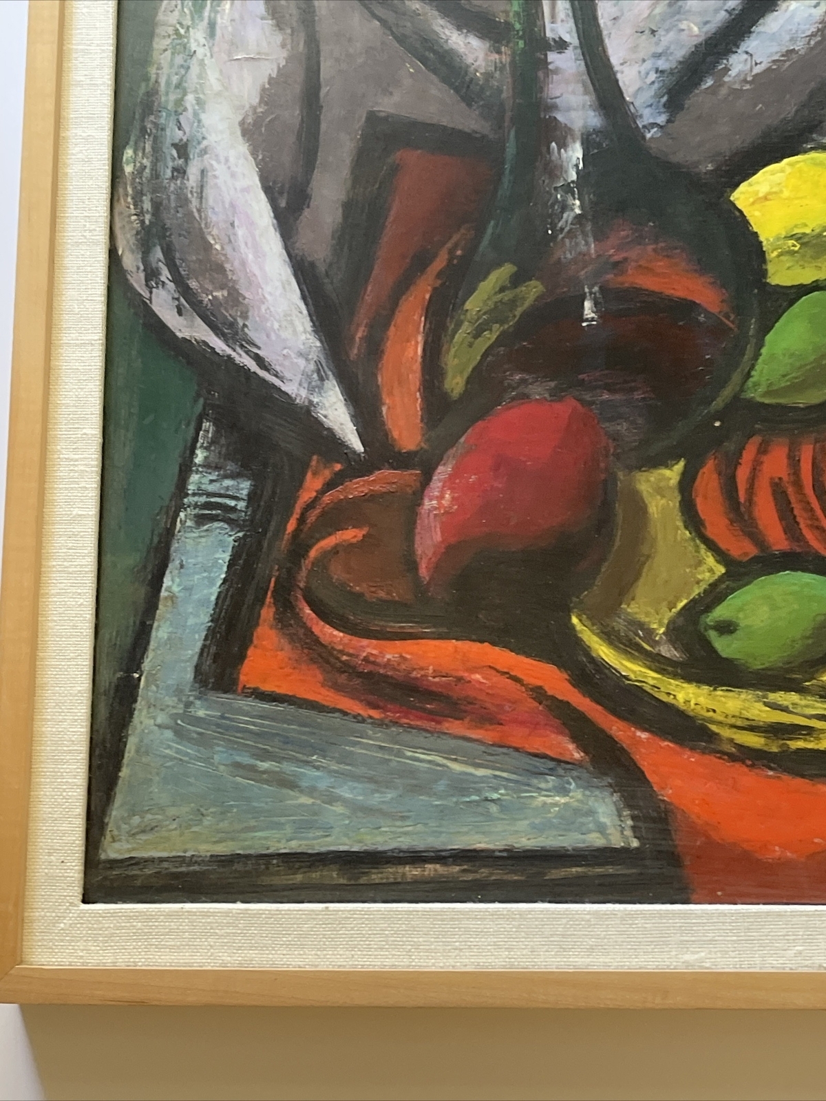 Harold Kramer | Mid Century Abstract Painting Cubist LISTED Antique ...