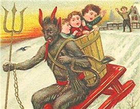 The Origins of Krampus: Krampusnacht, Greeting Cards, and Festive Devilry