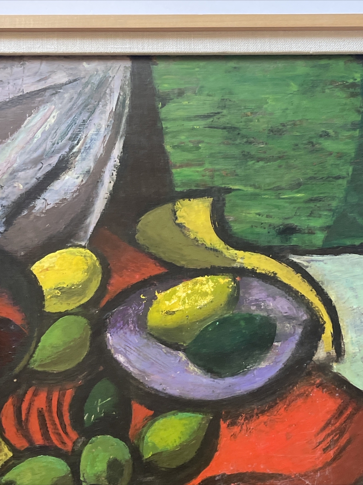 Harold Kramer | Mid Century Abstract Painting Cubist LISTED Antique ...