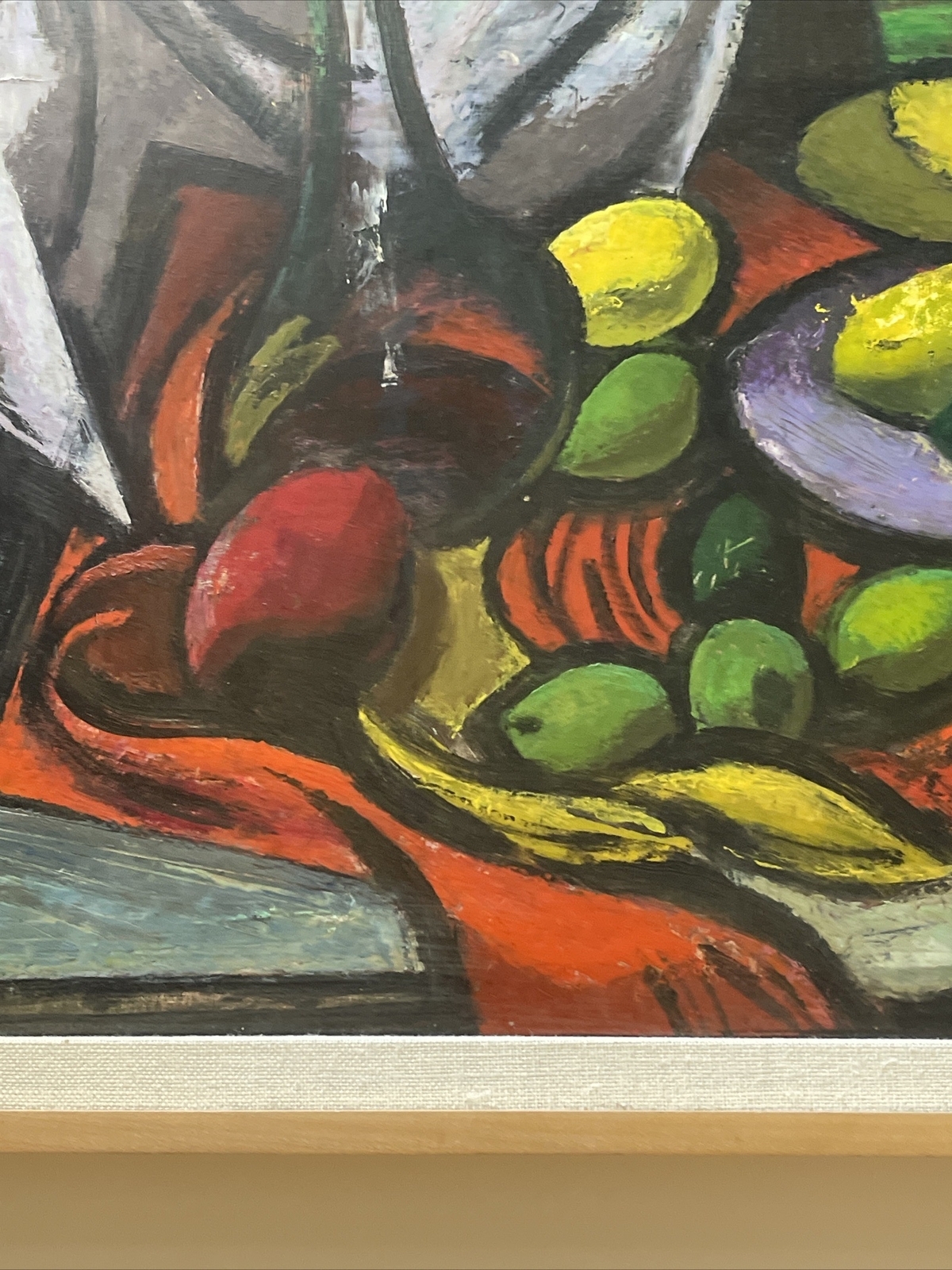 Harold Kramer | Mid Century Abstract Painting Cubist LISTED Antique ...