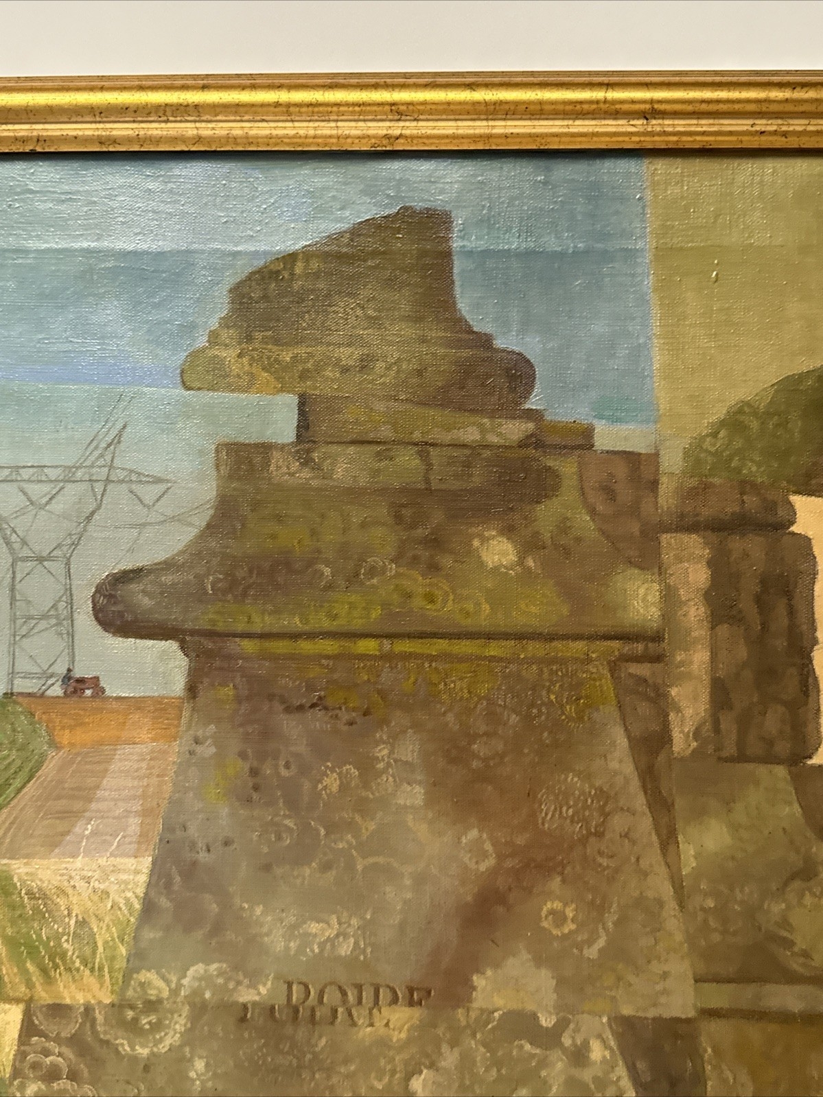 Douglas Gorsline | Landscape Farm Industrial Cubist Composition (1960 ...