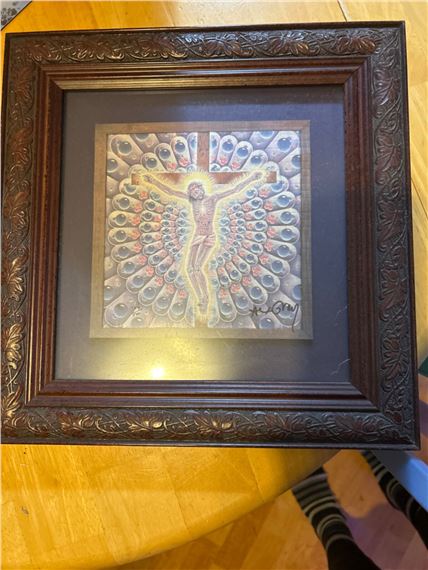 Alex Grey | Purple Jesus Blotter Art (1995) | MutualArt