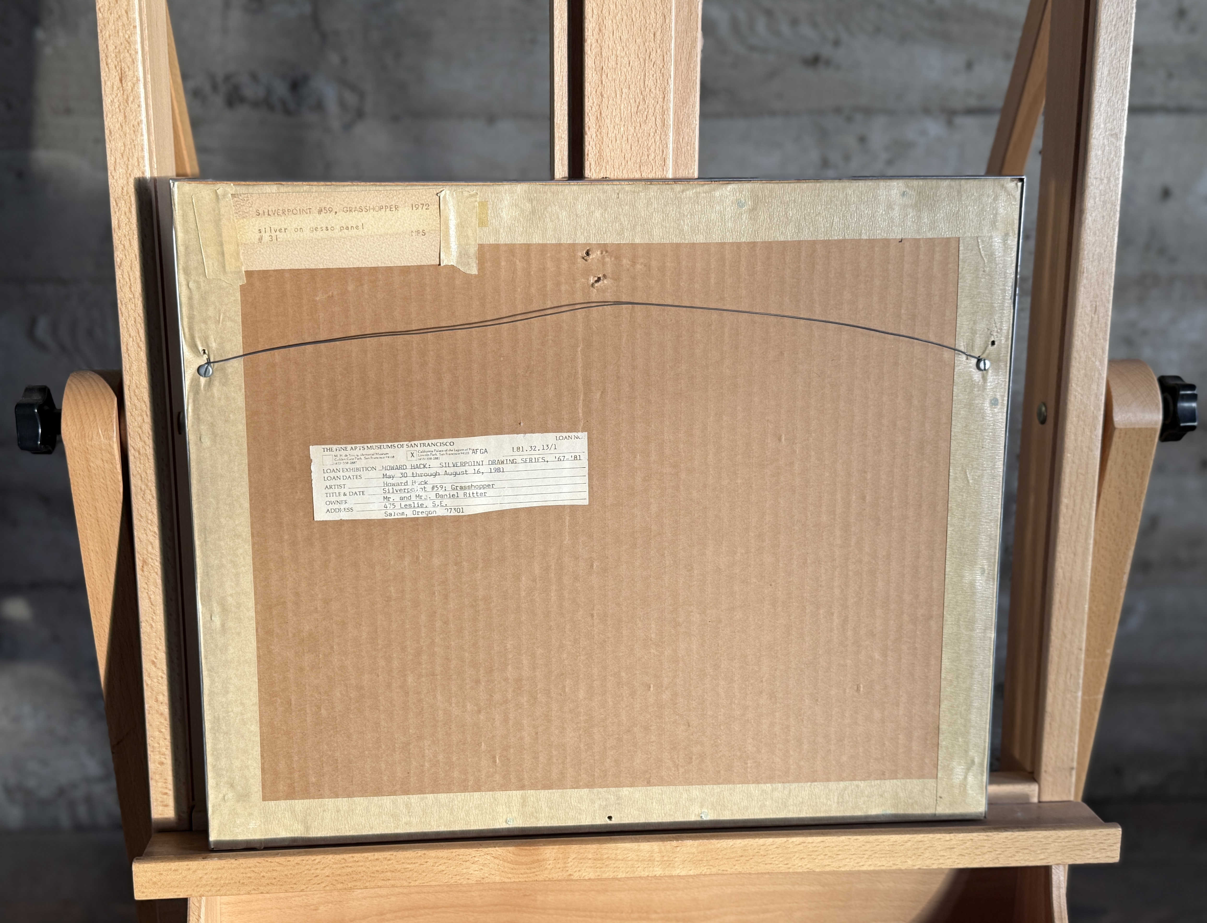 Howard Hack | Silverpoint #59: Grasshopper (Circa 1972) | MutualArt