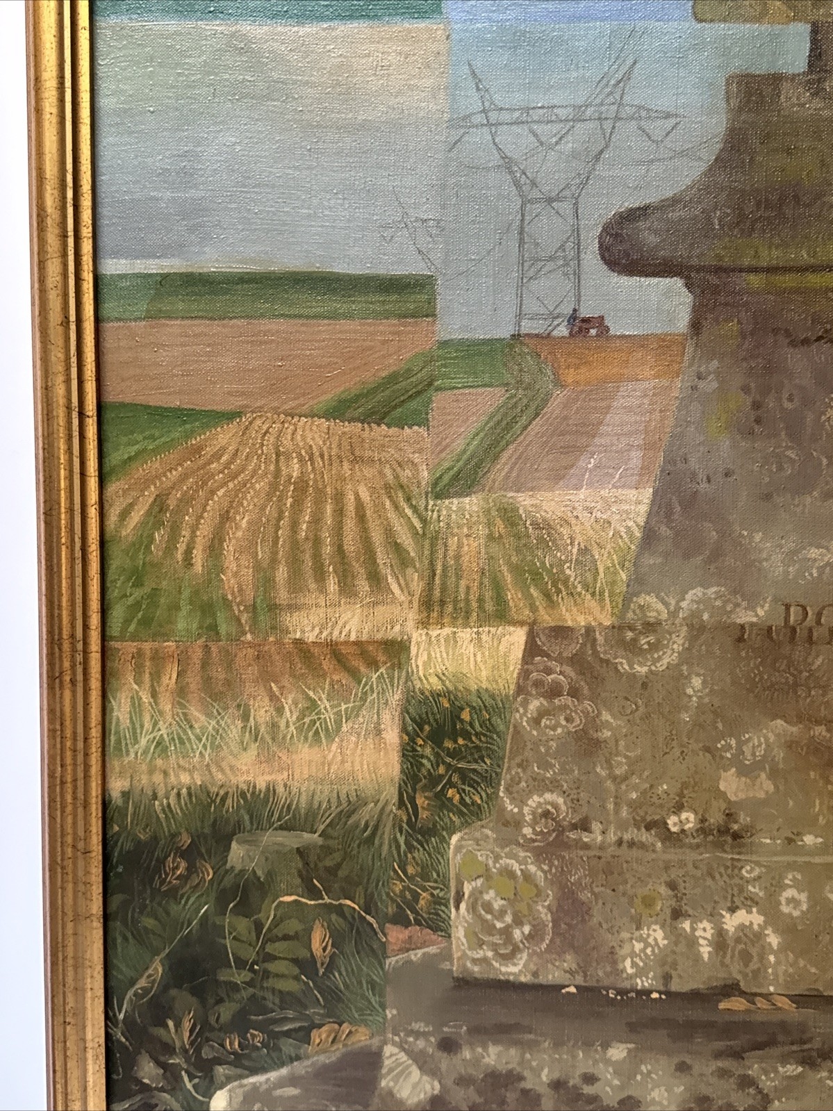 Douglas Gorsline | Landscape Farm Industrial Cubist Composition (1960 ...