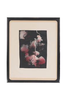 Small Study of Lightning - David Hockney