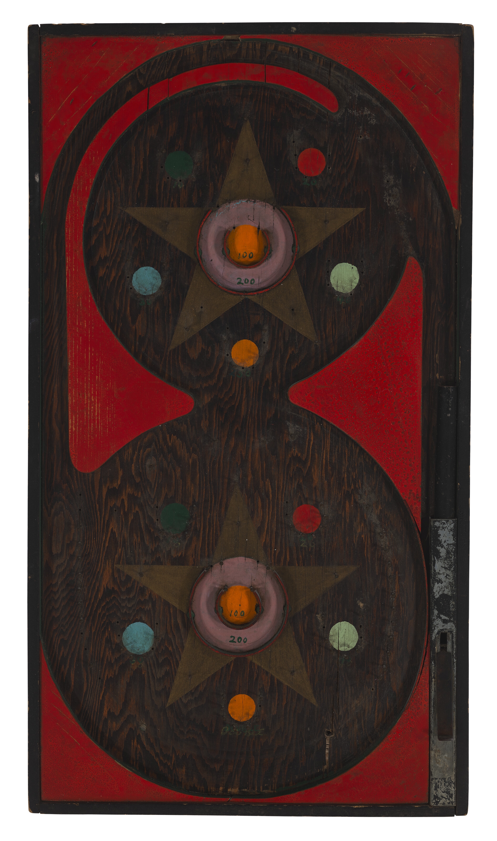 American School, 18th Century | A PAINT-DECORATED TABLETOP PINBALL ...