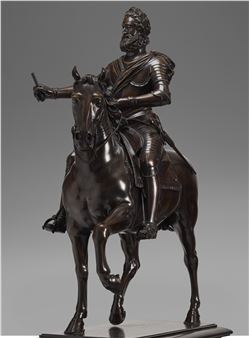 A BRONZE GROUP OF HENRI IV ON HORSEBACK