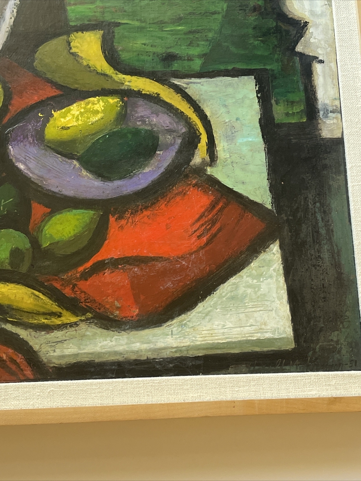 Harold Kramer | Mid Century Abstract Painting Cubist LISTED Antique ...
