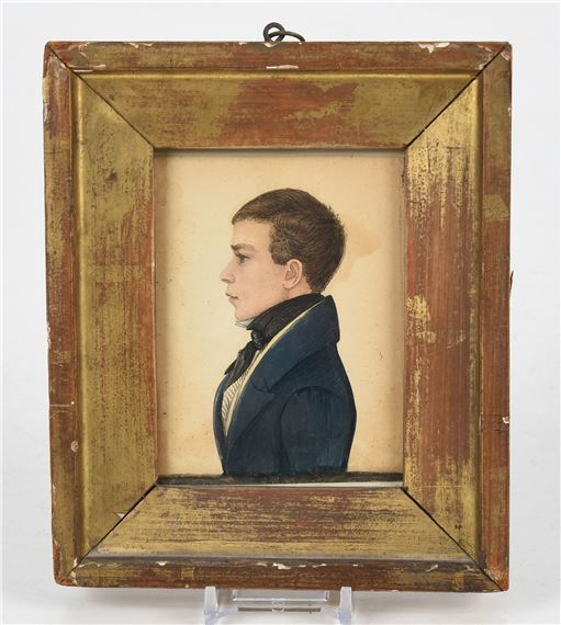 An American Portrait Miniature - American School, 19th Century