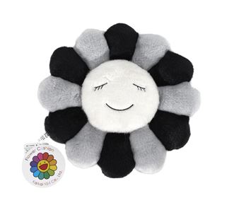 Flower Cushion (greyscale - Takashi Murakami