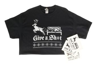 GIVE A SH*T plus three raffle tickets