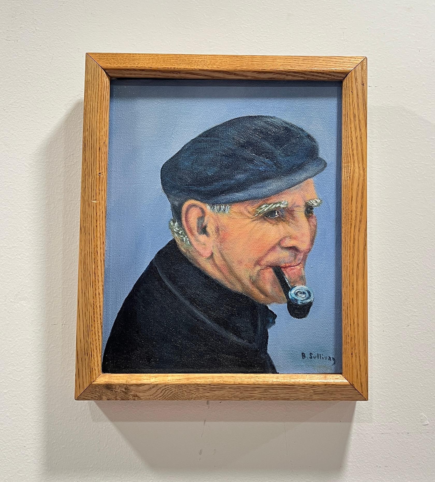 B. Sullivan | Mid Century Portrait of a Man Oil Painting | MutualArt