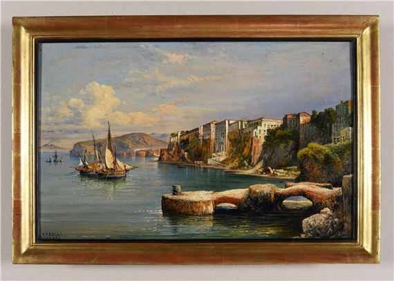 Tirage Albuminé Vintage Naples Italie Consalvo Carelli - Années 1880 - Format 10x14 Cm