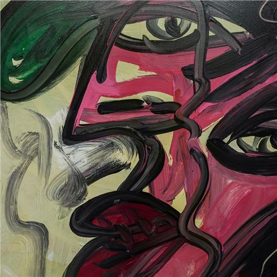Peter Robert Keil | Neo-Expressionist Portrait (1972) | MutualArt