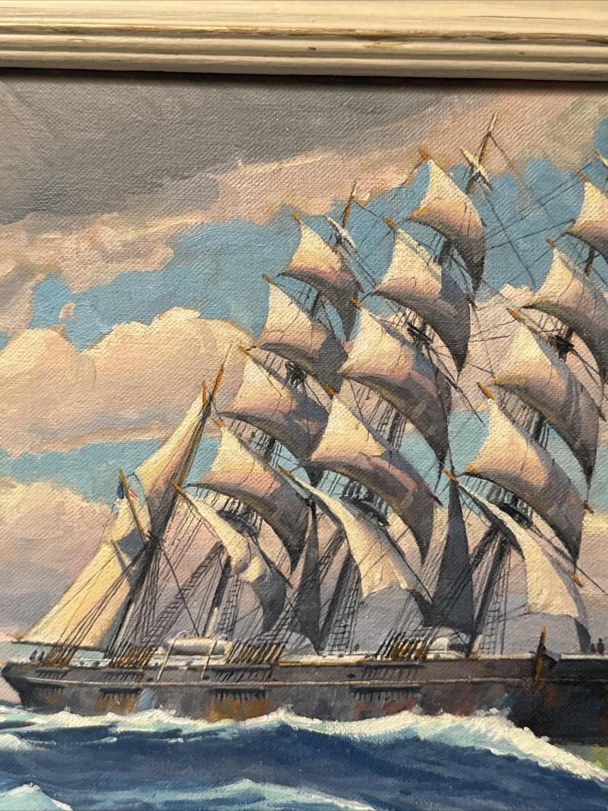 Joe Duncan Gleason | DUNCAN GLEASON PAINTING NAUTICAL SHIP SEA SEASCAPE ...