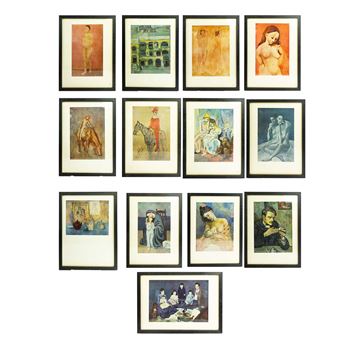 PEINTURES ET BLEUE ET ROSE