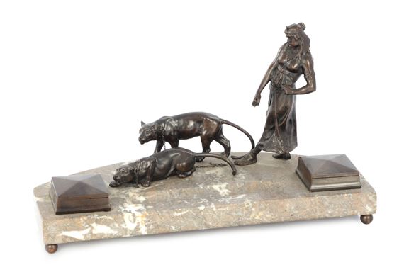 French School, 19th Century | A 19TH CENTURY FRENCH BRONZE AND MARBLE ...