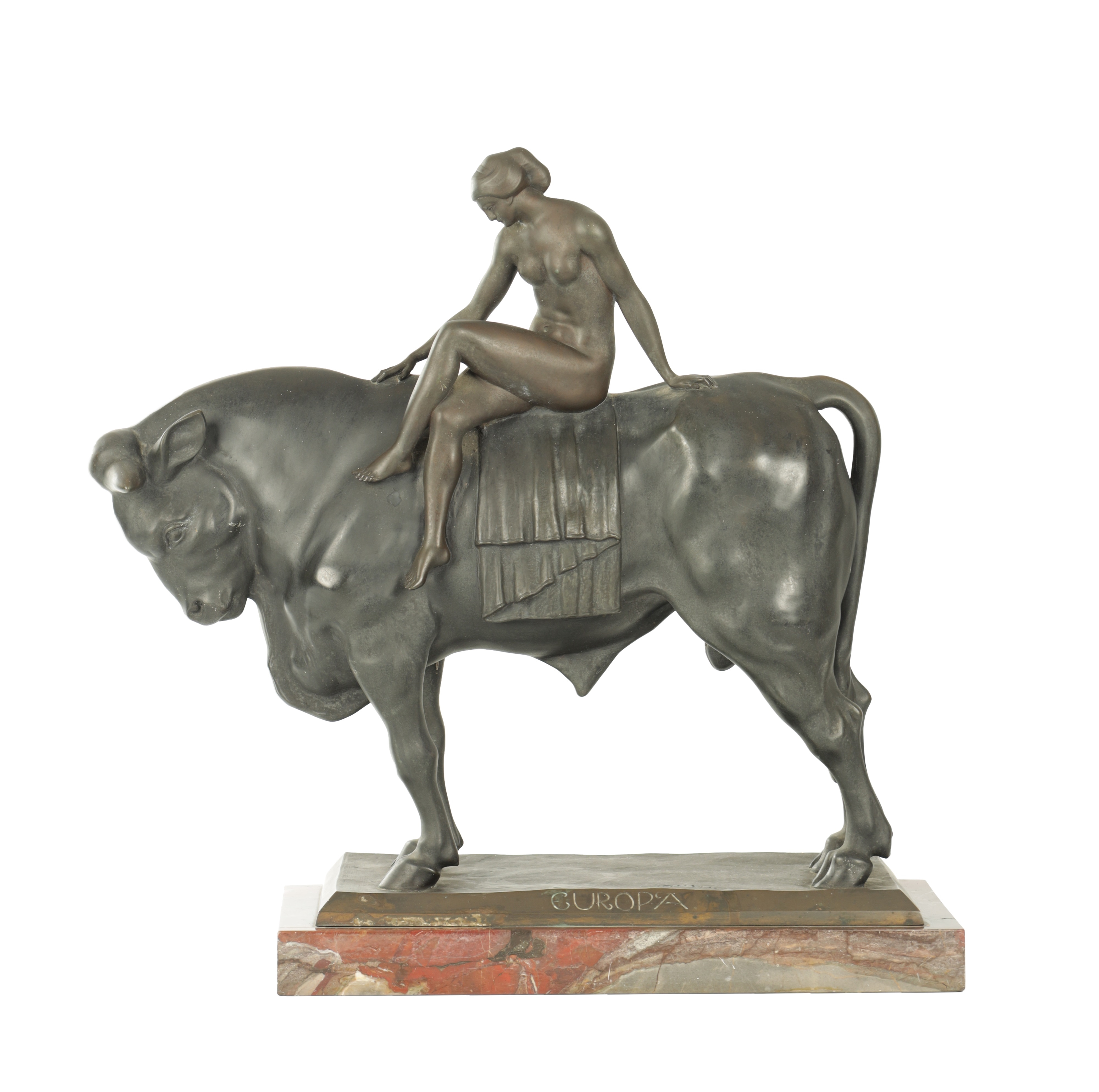 Anton Grath | Nude maiden on Europa the Bull | MutualArt