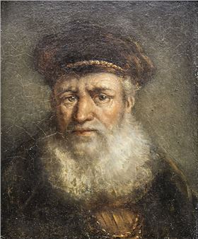 Alter Mann mit Barett und Bart' / 'Old man with beret and beard - Rembrandt van Rijn