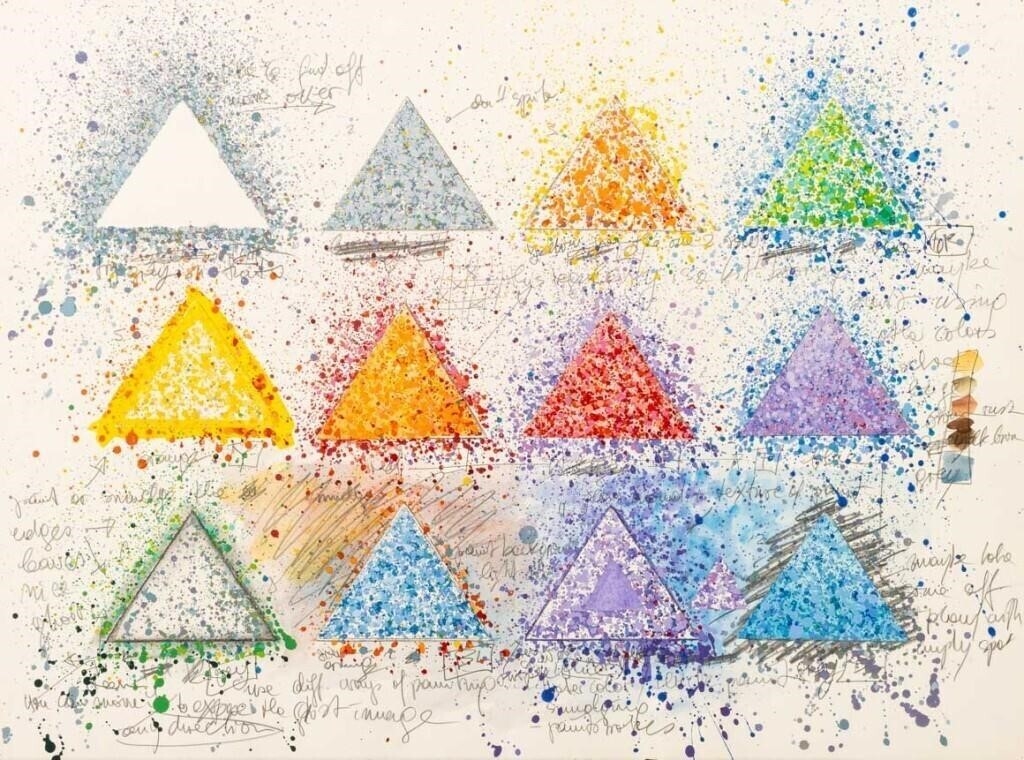 Elfi Schuselka | 20 Triangles, 12 Triangles | MutualArt
