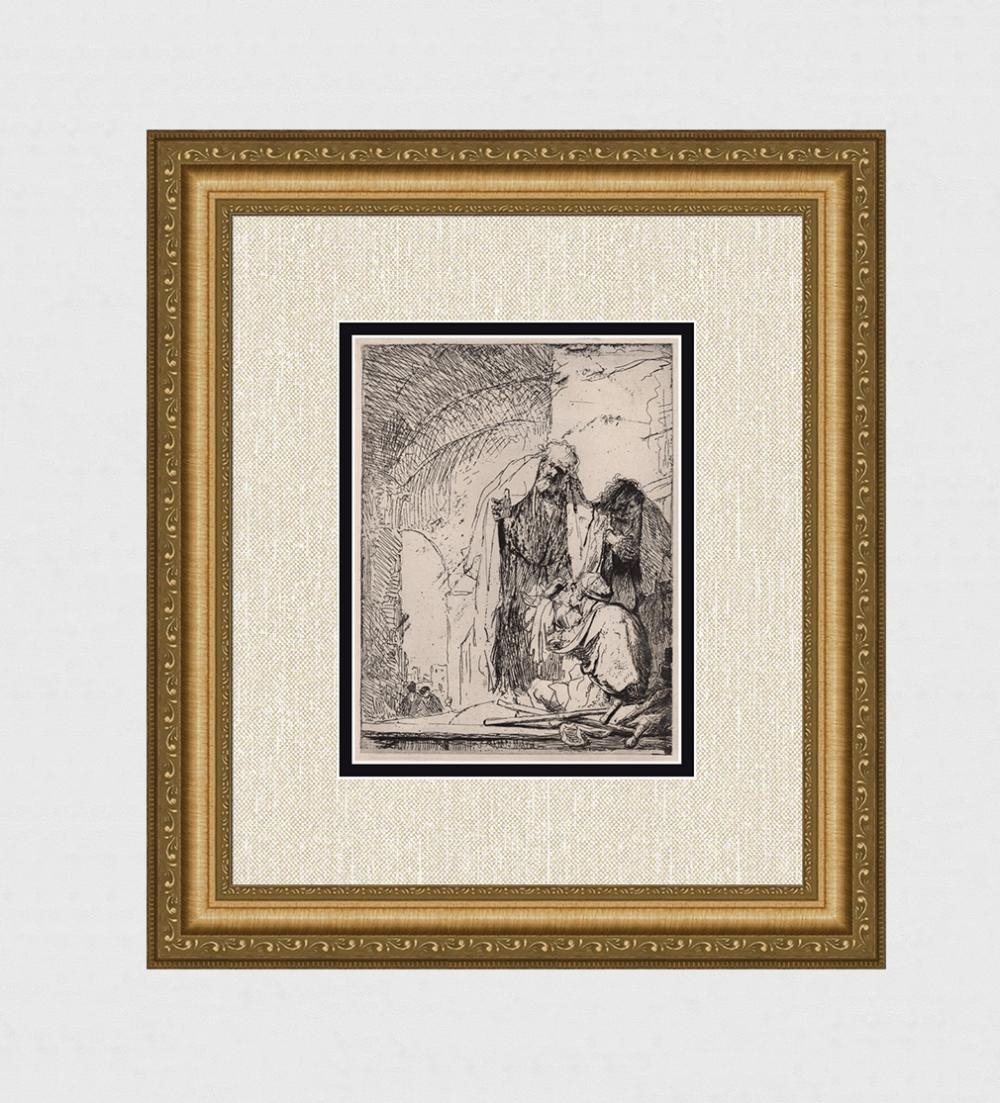 Rembrandt van Rijn | Peter and John at the Gates of the Temple (1880 ...