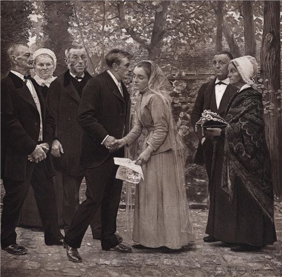 Jean Eugène‏ Buland | The First Kiss (1890) | MutualArt