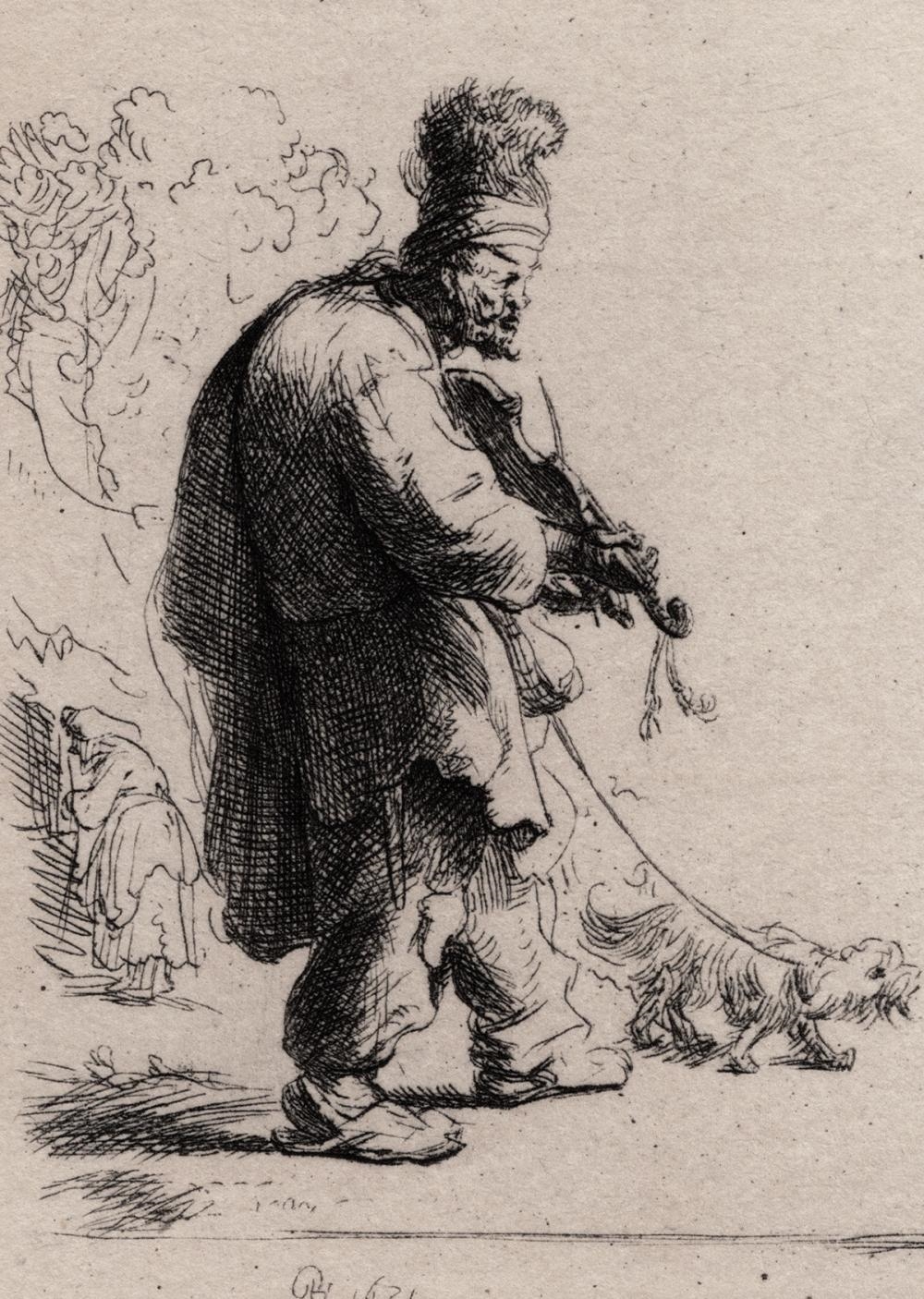 Rembrandt van Rijn | The Blind Fiddler (1880) | MutualArt