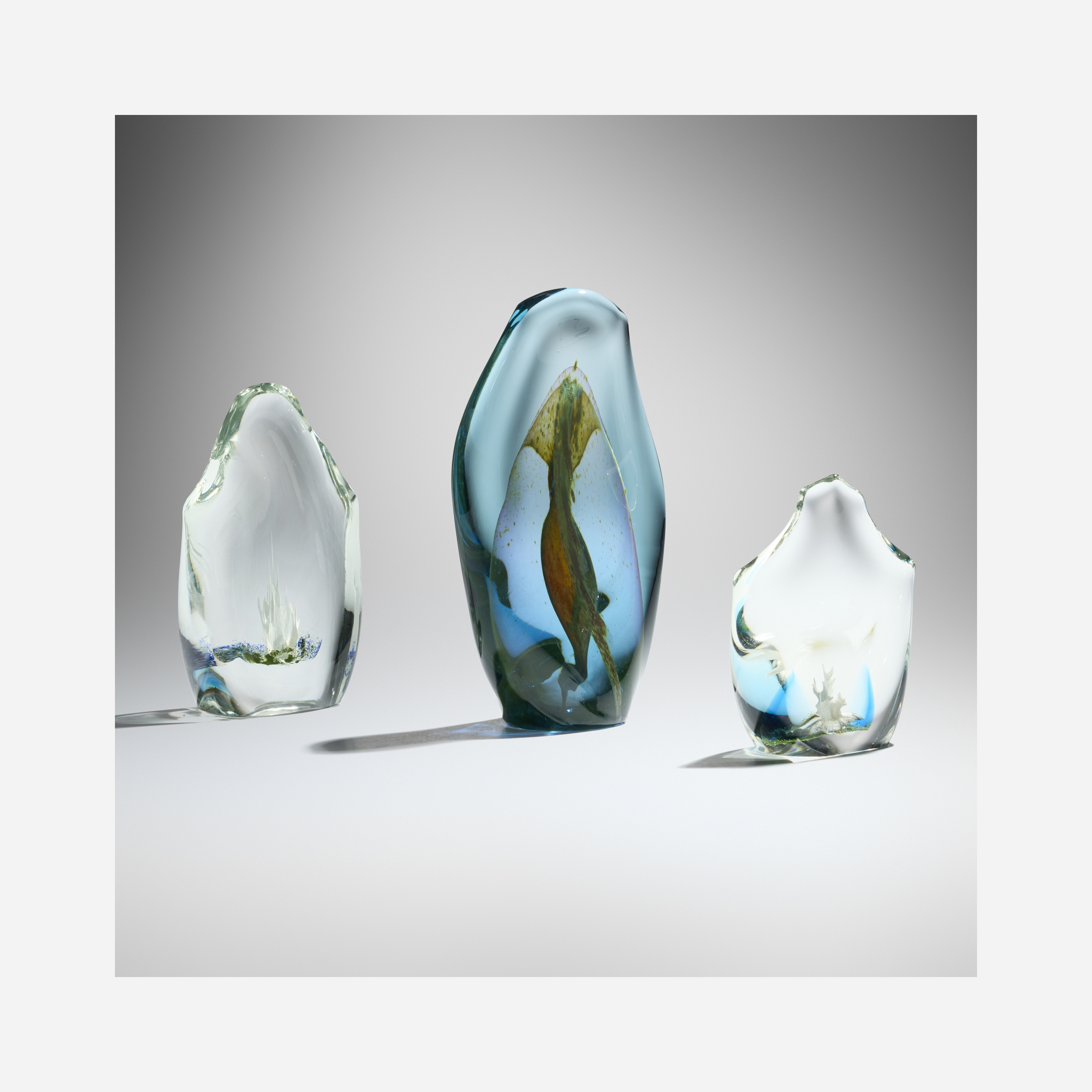 Dominick Labino | Collection of three works (1972 - 1980) | MutualArt